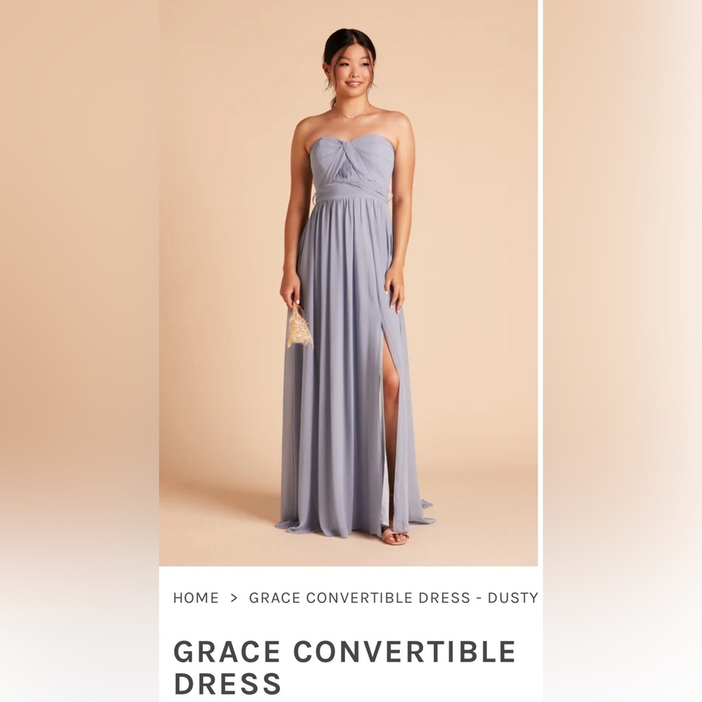 Strapless Grace Convertible Dress - Dusty Blue